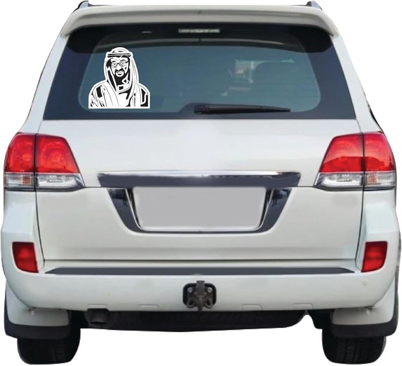 ARS 'Sheikh Mohammed bin Zayed Car Decal Sticker'' – UAE National Day Vinyl Sticker for Cars, Premium Vinyl Car, Laptop & Wall Decorative Sticker – UAE Flag Colors – Removable Waterproof - Image 3