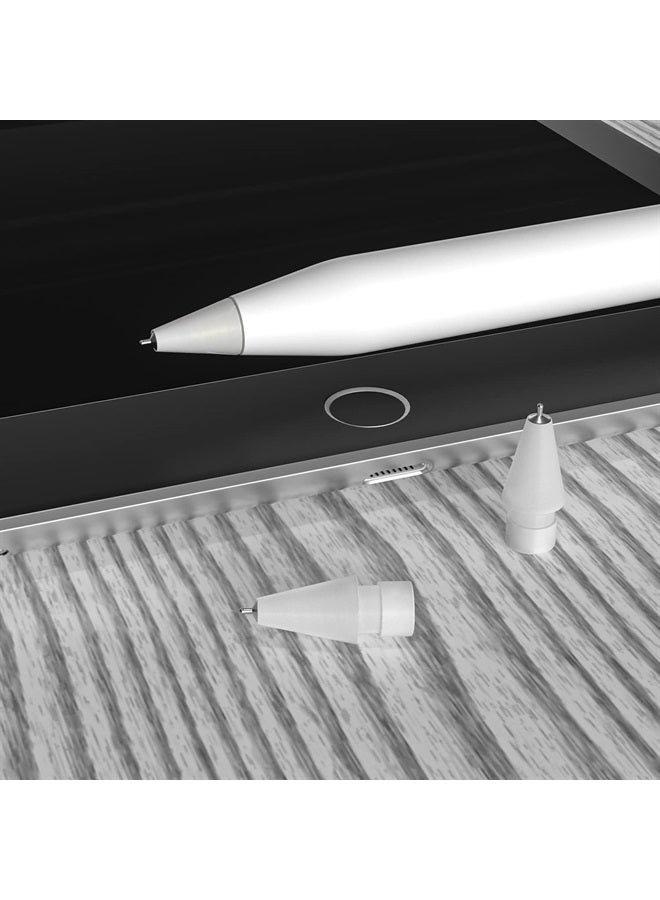REEYEAR Upgraded (Pen Like) Pencil Tips fits for Apple 2nd Gen iPad Pro Pencil,0.78mm No Wear Out Fine Point Precise Control Longer Tips High Strength Material,White - Image 5
