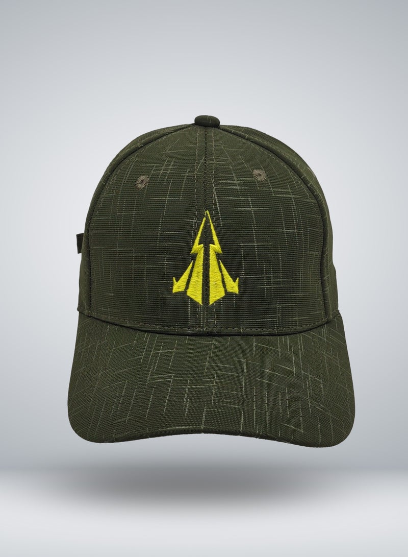 فايتر جيفتس رافال قبعة خضراء بشعار أصفر - Image 1