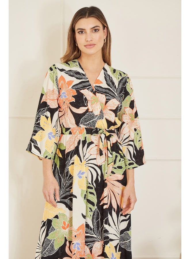 MELA LONDON Floral Print Maxi Dress - Image 3