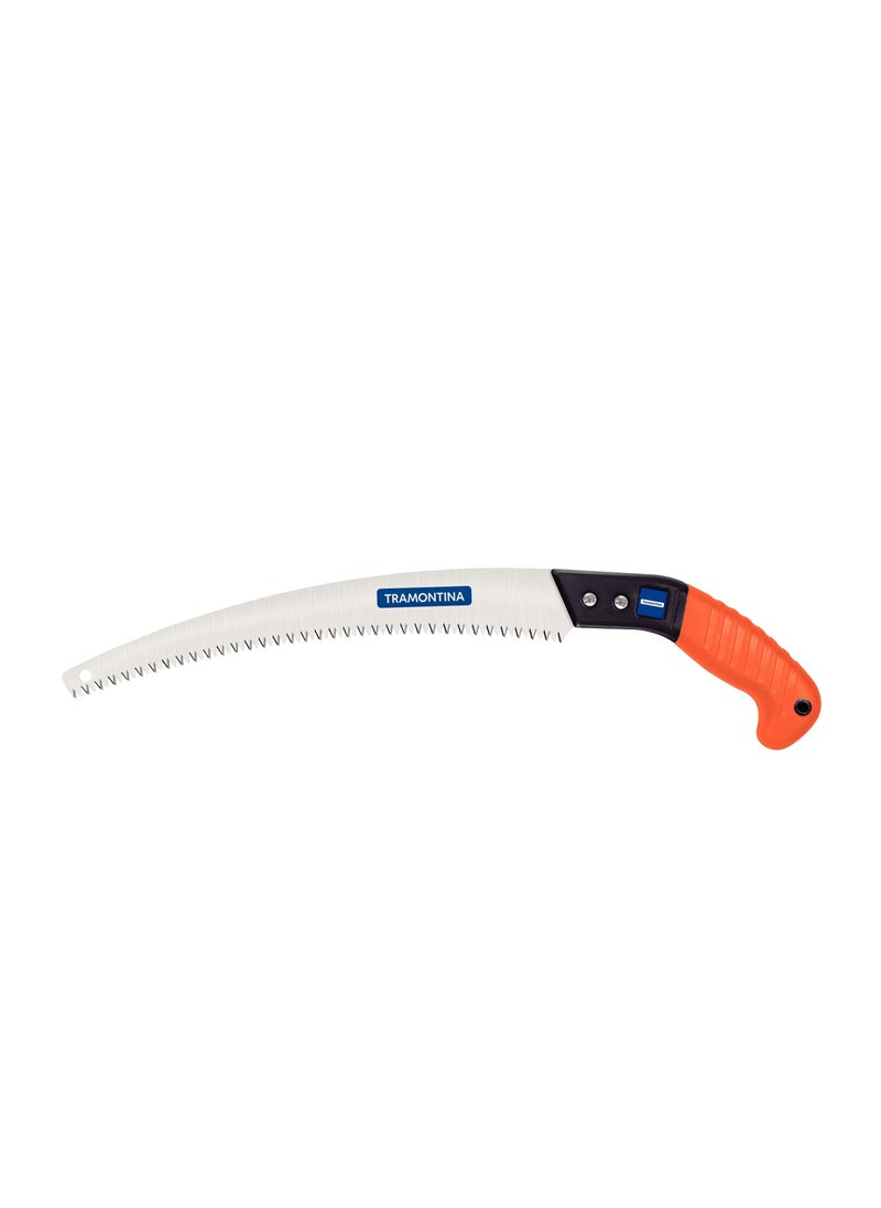 TRAMONTINA Since 1911,Made in Brazil- 12.5-inch/320mm Fixed Metal Pruning Saw with Rubberized Handle  - Image 1