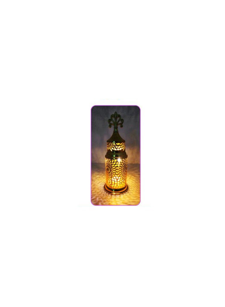PARTY FUN Metal Lantern With LED 10.5x30cm of Radiant Charm - Image 2