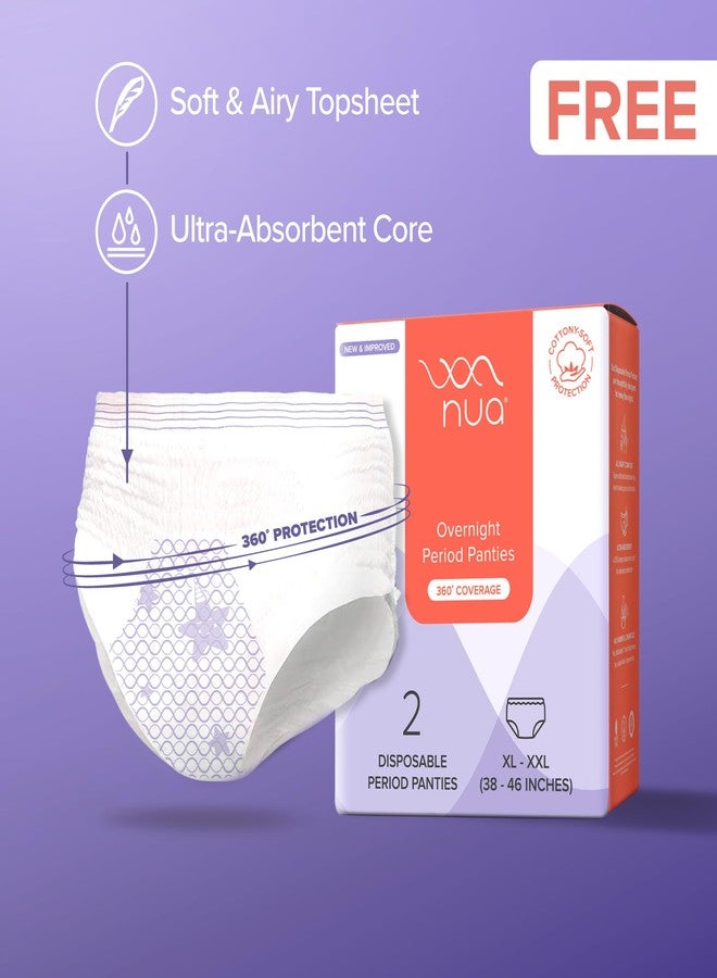 Nua Complete Comfort Sanitary Pads Combo | 12 Pads for Day (3XL+, 5XL, 4L) + Free High-Absorbency Period Panties (XL-XXL) | Zero Irritation | 4x Comfort Ultra-Thin & Breathable | 100% Toxin-Free | Disposal Covers Included - Image 3