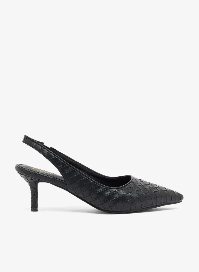 ELLA Croc-embossed, slingback