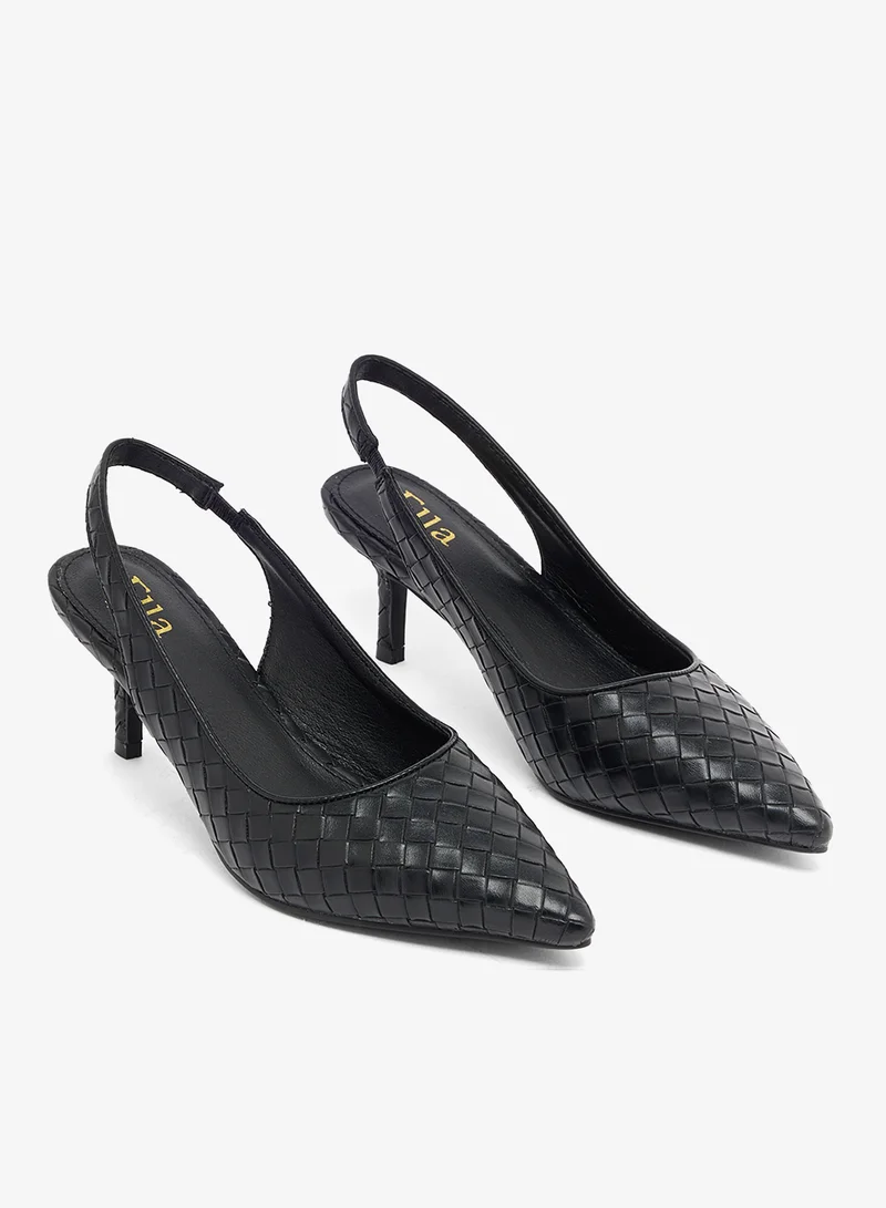 ELLA  Croc-embossed, slingback for Women | Best Price UAE
