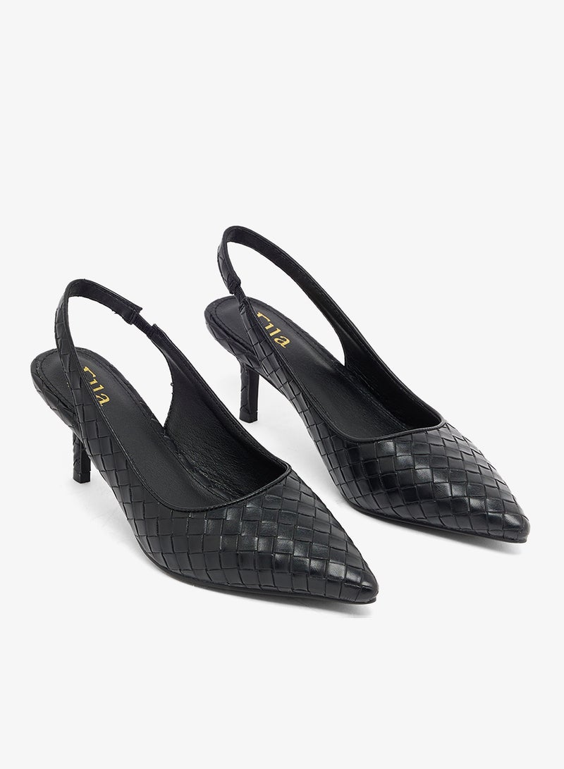 ELLA Croc-embossed, slingback - Image 4