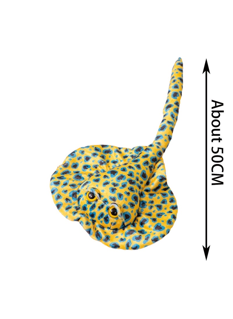 Generic - 50cm Yellow Stingray Plush Toy Children'S Gift Deep Sea Stingray Doll Boy Girl Gift - Image 1