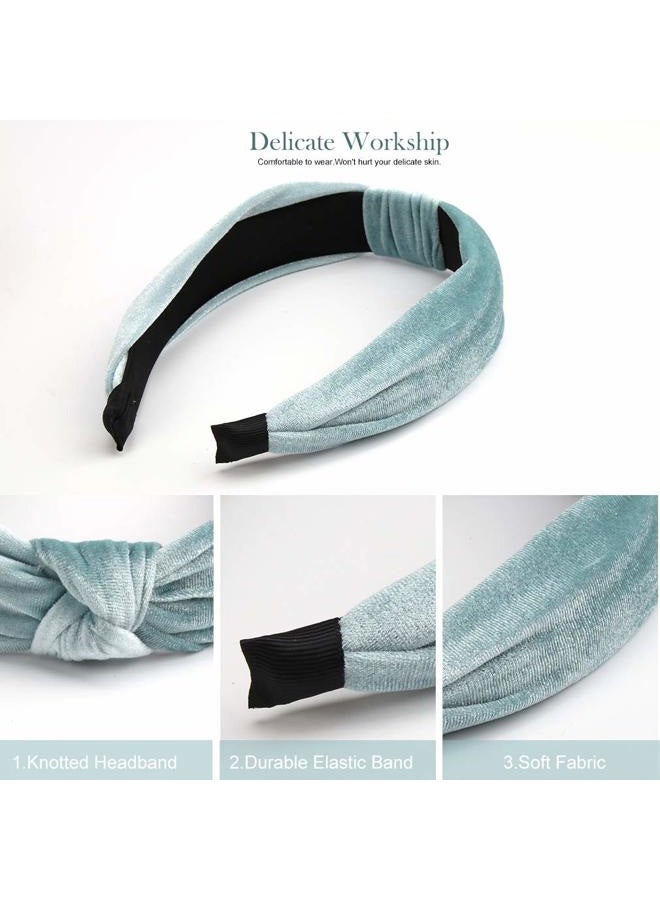 ANBALA 10 Pack Headbands for Women, Fashion Knotted Headbands, Breathable Wide Hairbands Hair Hoop Hairbands for Fashion Outfit Party Dance Banquet Wedding Anniversary - Image 4