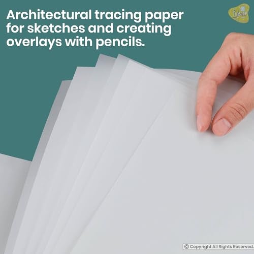 Paraspapermart A4 Size Artist’s Tracing Paper, 50 Sheets-Translucent Sketching and Tracing Paper for Pencil, Marker and Ink, Lightweight - Image 5