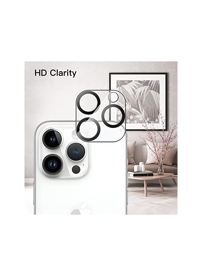 Jetech Full Coverage Screen Protector for iPhone 14 Pro Max 6.7-Inch with Camera Lens Protector, Tempered Glass Film, HD Clear, 2-Pack Each - Image 4