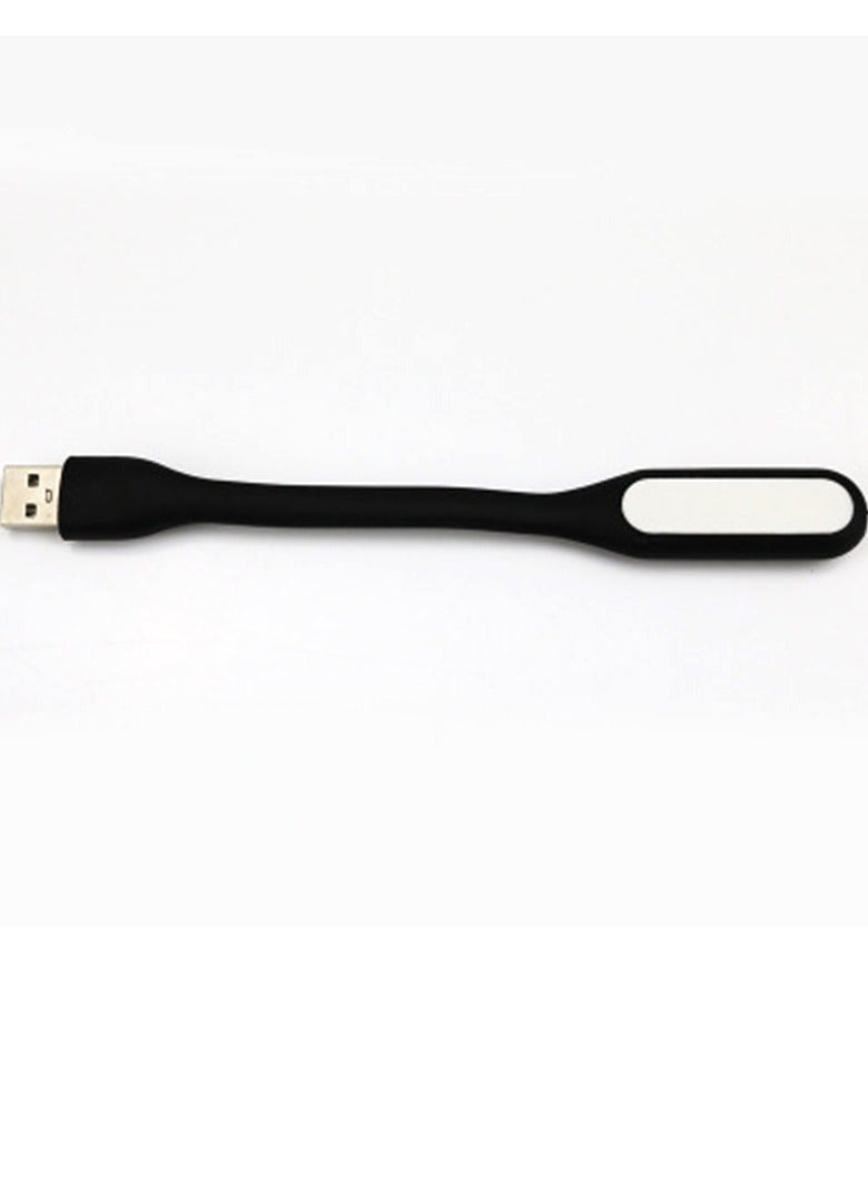 Bukela USB LED Light Lamp for Power Bank (10 PCS) Portable Eye Care Mini Night Light with Flexible Arm, USB Gooseneck Reading Lamps Book Light,Compatible for Desktop, Notebook Laptop (10-Black)  - Image 1
