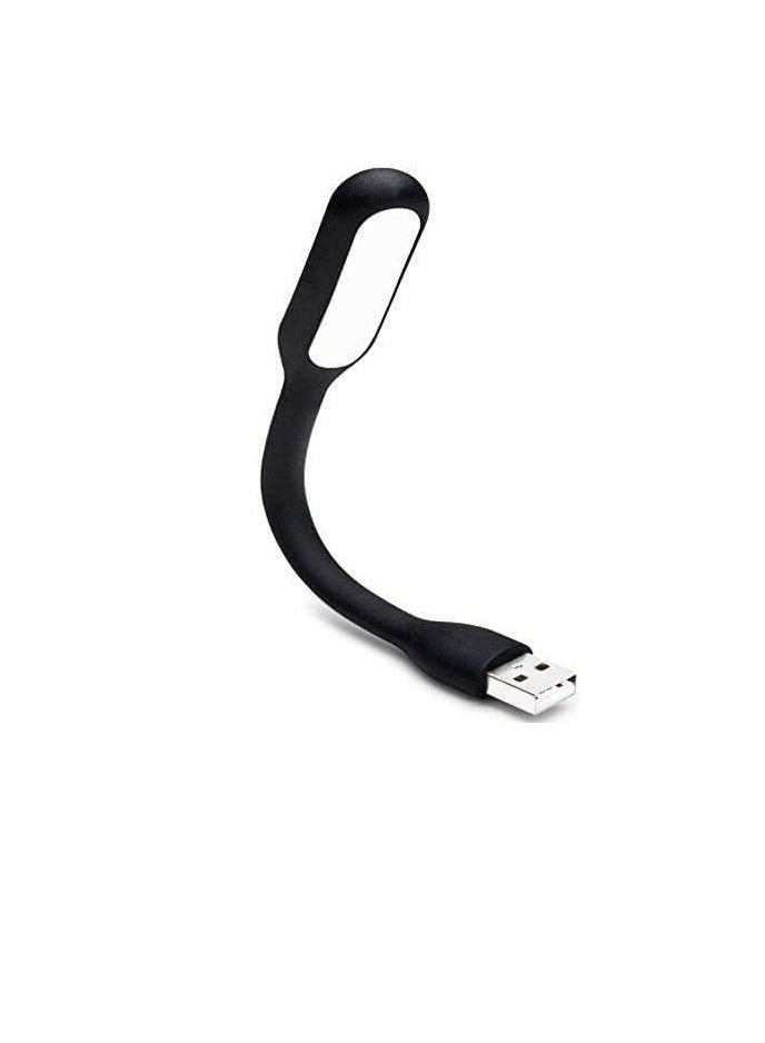 Bukela USB LED Light Lamp for Power Bank (10 PCS) Portable Eye Care Mini Night Light with Flexible Arm, USB Gooseneck Reading Lamps Book Light,Compatible for Desktop, Notebook Laptop (10-Black)  - Image 2