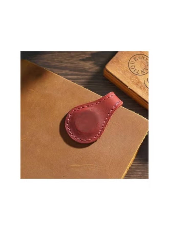 klarako Personalized Leather Magnetic Bookmarks ，2026 New Vintage Leather Bookmark Book Clip，Personalized Book Marks Gifts for Book Lovers Readers (2 PCS) - Image 3