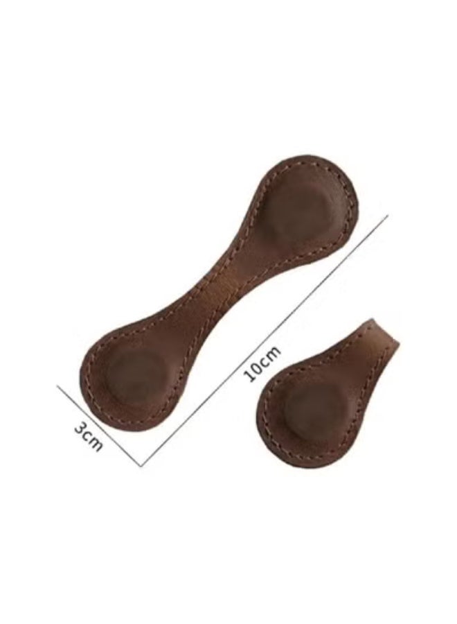 klarako Personalized Leather Magnetic Bookmarks ，2026 New Vintage Leather Bookmark Book Clip，Personalized Book Marks Gifts for Book Lovers Readers (2 PCS) - Image 4