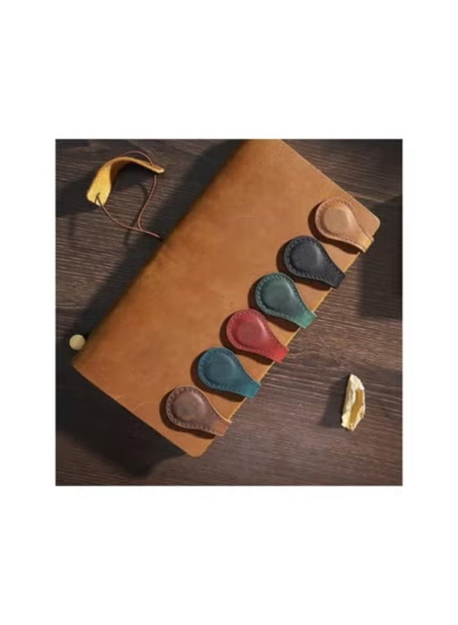 klarako Personalized Leather Magnetic Bookmarks ，2026 New Vintage Leather Bookmark Book Clip，Personalized Book Marks Gifts for Book Lovers Readers (2 PCS) - Image 5