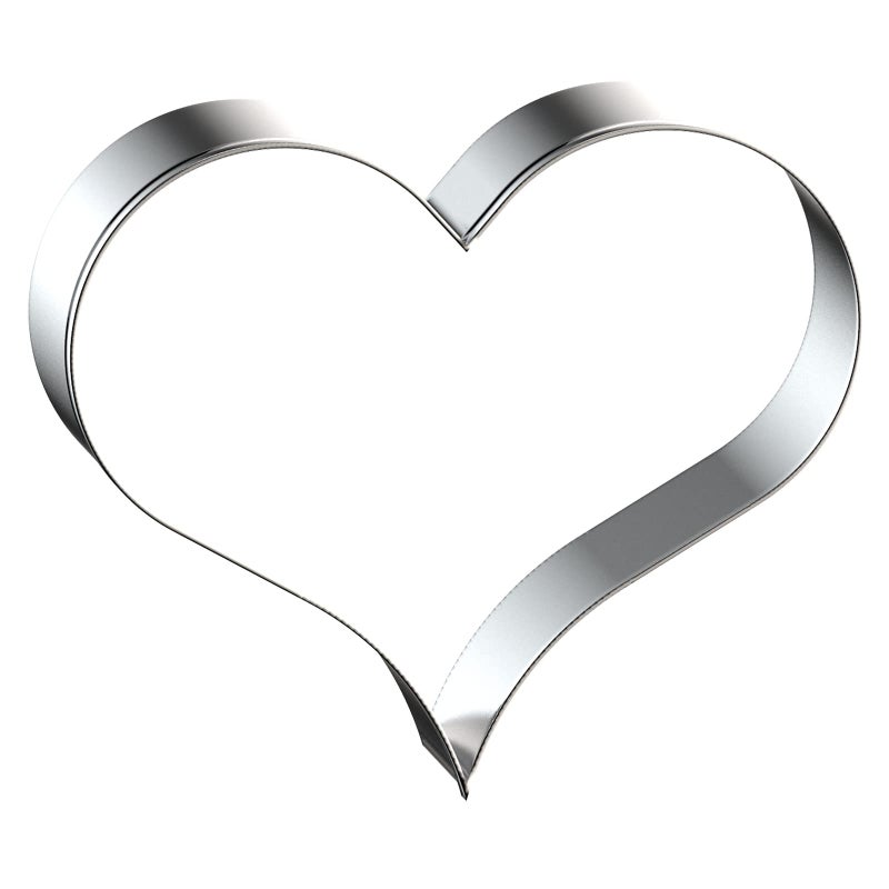 QAAQS Heart Cookie Cutter Set Large/Small/Mini - 5 Inch, 4 Inch, 3 Inch, 2 Inch - 4 Piece Valentine's Heart Shaped Cookie Cutters Shapes Biscuit Molds for Baking - Stainless Steel - Image 4