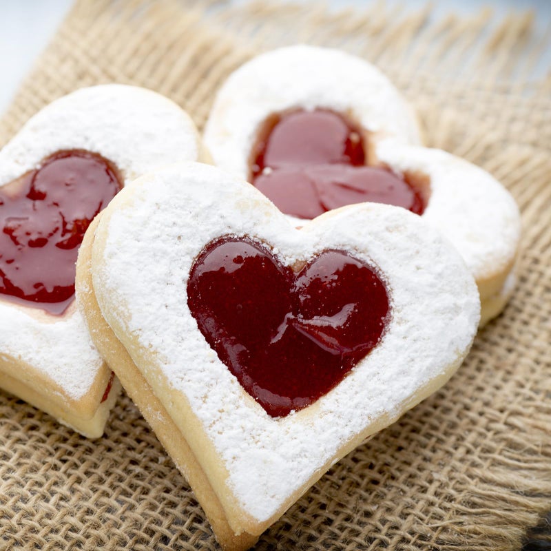 QAAQS Heart Cookie Cutter Set Large/Small/Mini - 5 Inch, 4 Inch, 3 Inch, 2 Inch - 4 Piece Valentine's Heart Shaped Cookie Cutters Shapes Biscuit Molds for Baking - Stainless Steel - Image 5