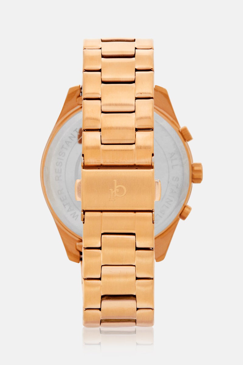 RoccoBarocco Men RB4853M-03M Analog Watch 42mm, Gold  - Image 3