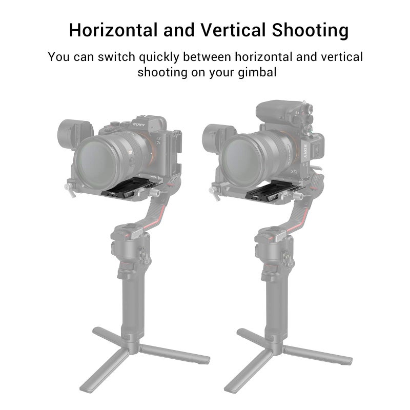 SMALLRIG Camera Quick Release Plate Adapter for Arca-Swiss for DJI RS 4 / RS 4 Pro/RS 2 / RSC 2 / RS 3 / RS 3 Pro & for Ronin-S Gimbal - 3061 - Image 4