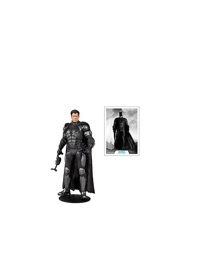 DC Comics - Dc Comics Mcfarlane Toys Justice League Movie Batman Tmp 15096 Action Figure 7 Inches, Bruce Wayne Exclusive, Kids Age 12+, Multicolor - Image 1