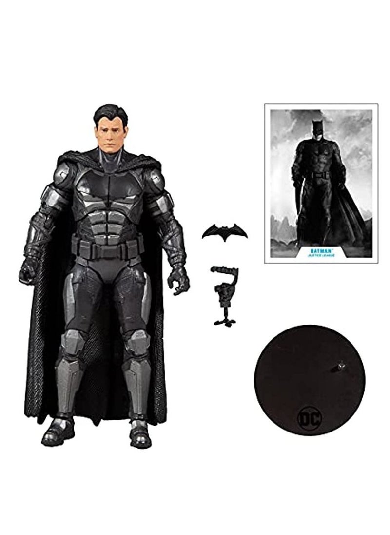 DC Comics - Dc Comics Mcfarlane Toys Justice League Movie Batman Tmp 15096 Action Figure 7 Inches, Bruce Wayne Exclusive, Kids Age 12+, Multicolor - Image 1