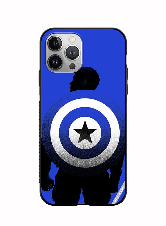 VR CREATIVE Protective Case Cover For Apple iPhone 11 Pro Captain America Blue Design Multicolour - Image 1