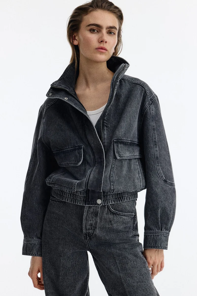 Oversized denim jacket