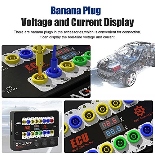 Godiag GT100+ OBDII Breakout Box, Advanced OBD and CAN Protocol Detector for ECU Bench Testing and Car Diagnostics - Image 3