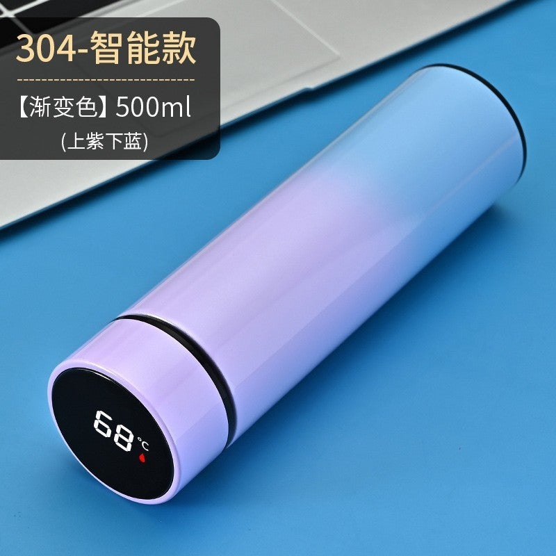 Smart 304 Stainless Steel Thermos Cup Business Office Straight Cup Portable Sports Creative Gift Cup Printed With Logo - Image 1