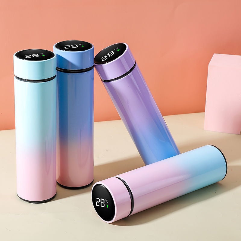 Smart 304 Stainless Steel Thermos Cup Business Office Straight Cup Portable Sports Creative Gift Cup Printed With Logo - Image 3