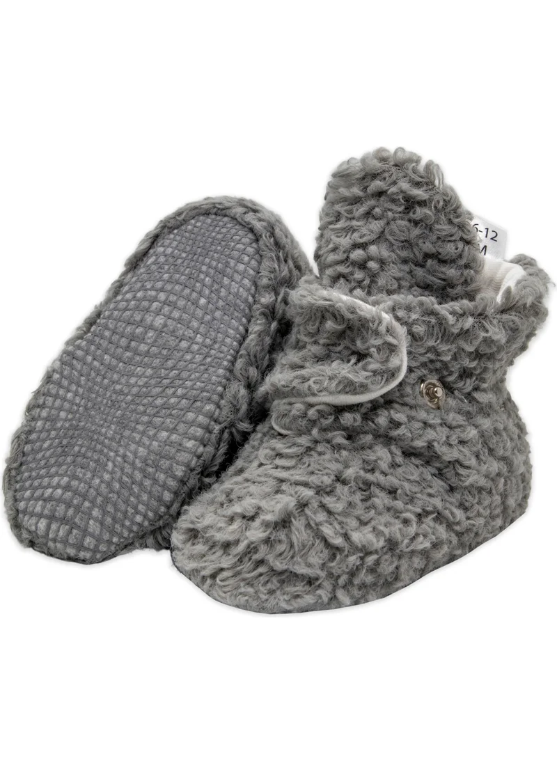 ايلا بونا Non-Slip Sole Tedy Booties for Baby Girls and Boys Slippers