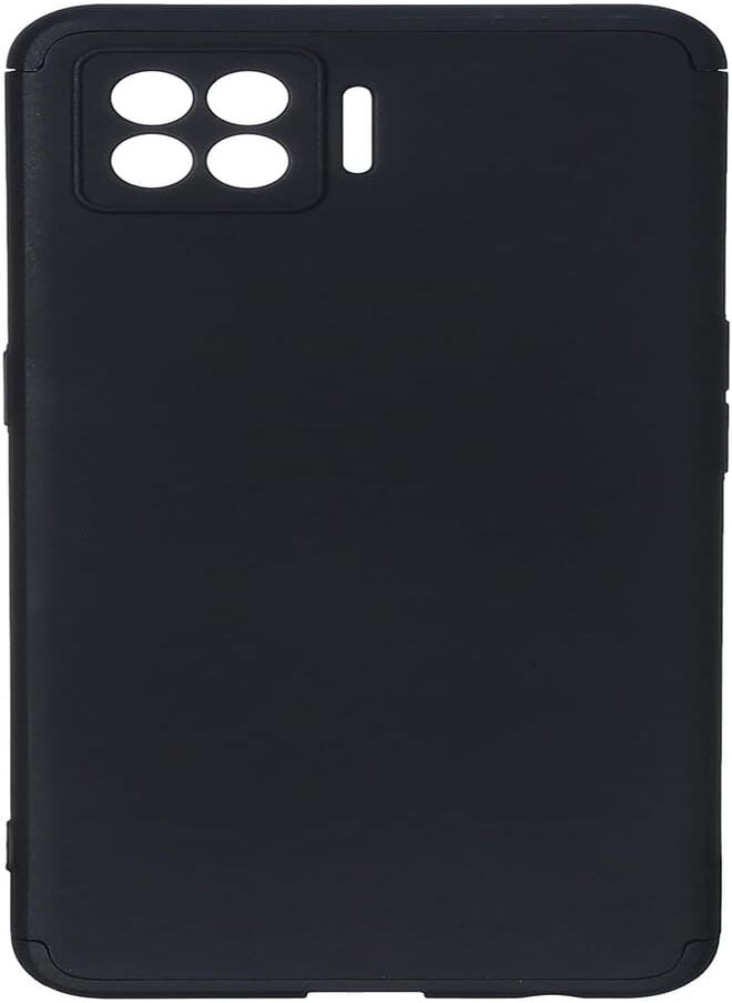 GKK GKK 3 in 1 360 Degree Full Protection Hard Back Cover for Oppo F17 Mobile Phone - Black 
