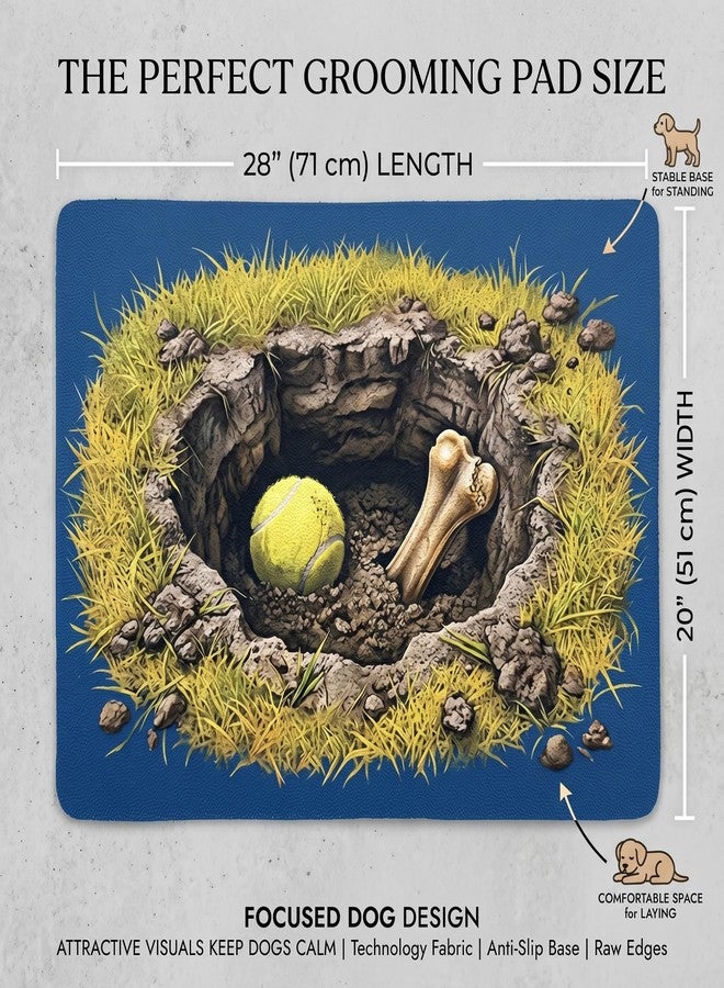 EazziSwitch Absorbent Dog Grooming Mat: 28x20 3D Effect Printed Dog Grooming Table Pad - Image 4