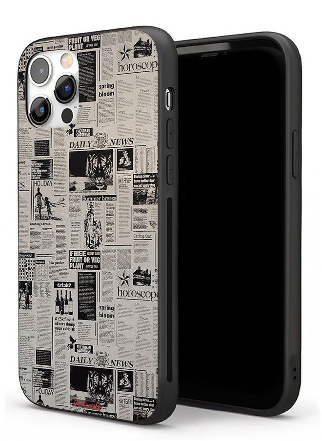 Tolwak Apple iPhone 11 Pro Max Protective Case Newspaper Recording  - Image 1