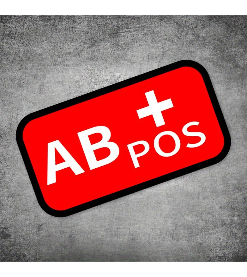 AB Blood Type Sticker Waterproof Durable Vinyl Decal For Motorcycle Helmet Cover - Image 2