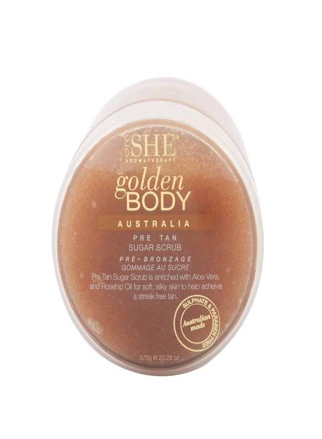 Om SHE Aromatherapy Golden Body Pre Tan Sugar Scrub - Image 3
