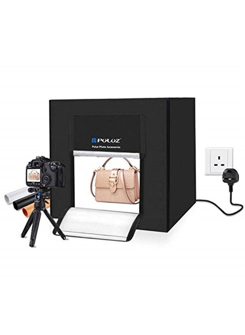 PULUZ - 80cm Lightbox Photo Studio Box Softbox 80W White Light Photo Lighting Studio Shooting Tent Box Kits Photography Backdrop - Image 1