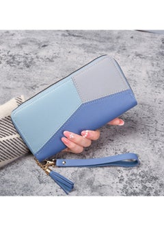 Generic Women's Contrasting Color Design Wallet, Ladies Multi-compartment Card Holder Coin Purse Passport Bag, Tassel Clutch Bag Handbag Tote Bag for Girls/College Students/Teenager/Youth 
