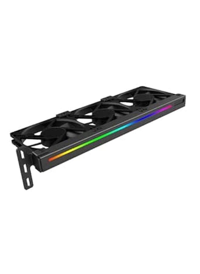 Small PCIe GPU Cooler 5V ARGB Silent Cooling Fan 3 Pin Connector for Desktop Computer Video Card - Image 1