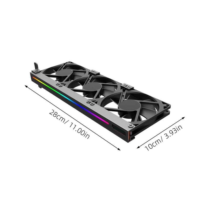 Small PCIe GPU Cooler 5V ARGB Silent Cooling Fan 3 Pin Connector for Desktop Computer Video Card - Image 3