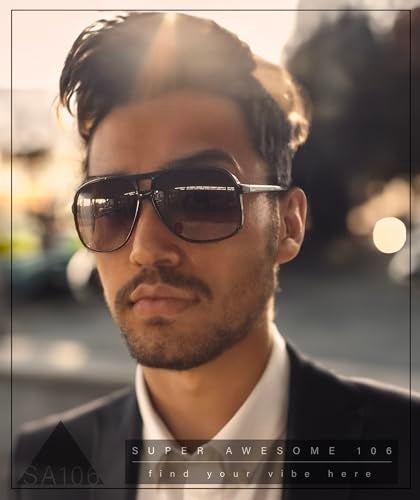 SA106 Oversize Large Thin Plastic Racer Mens Sport Sunglasses Black Brown - Brown - Image 2