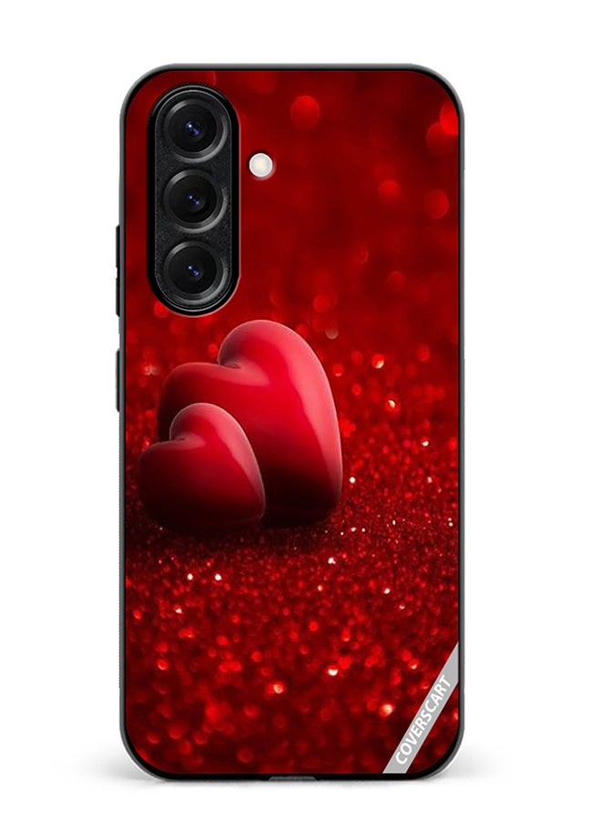 VR CREATIVE Protective Case Cover For Samsung Galaxy A56 Two Red Heart Design Multicolour