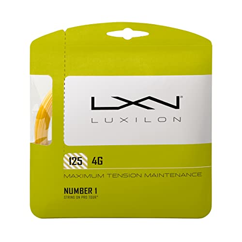 Luxilon 4G 125 Tennis String - Set, Gold - Image 5