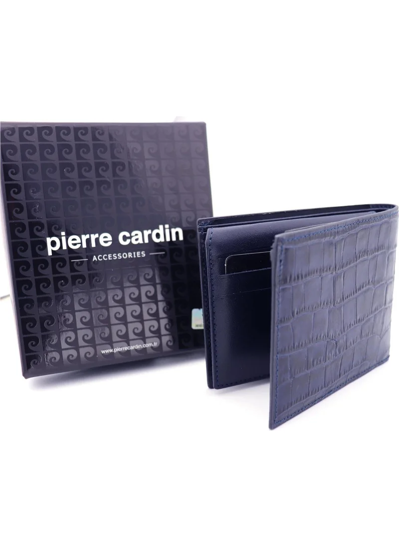 بيير كاردان Men's Wallet with Patent Leather Logo 22065
