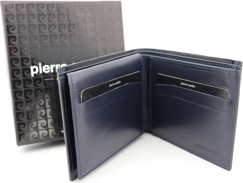 بيير كاردان Men's Wallet with Patent Leather Logo 22065
