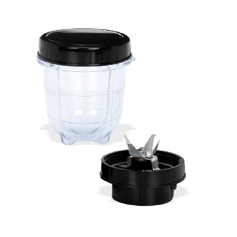 SILENTPOWERSUNMEET SilentPowerSunmeet EP21 Small Bullet Juicer Jar ABS Plastic Set of 1 Bullet Jars 350ml Black  - Image 4