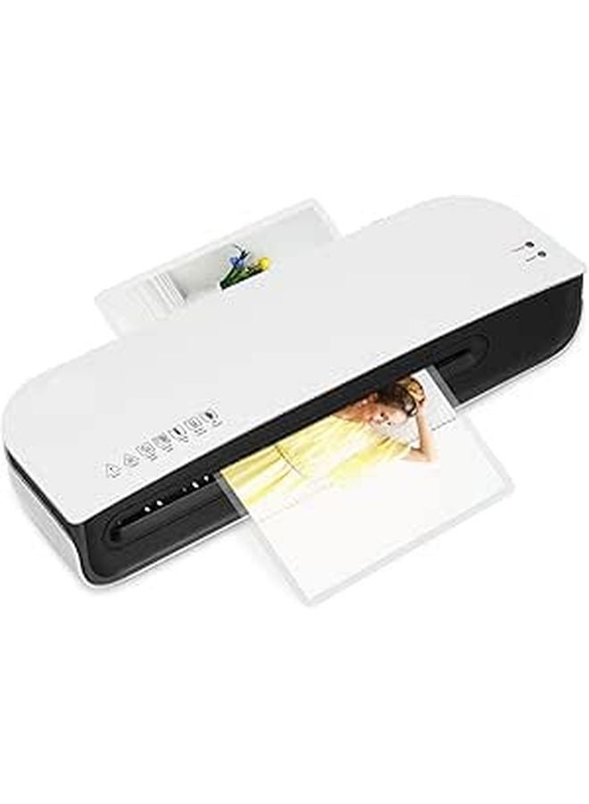 Compact Desktop Laminator Machine with Corner Rounder for Photos Documents Artwork - Image 1