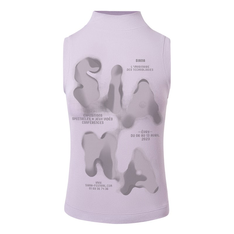 Glbx02 Mankun 2024 Spring American High Street Fashion Brand Top Graffiti Letters Niche Sweet Cool Style Sleeveless T-Shirt - Image 3