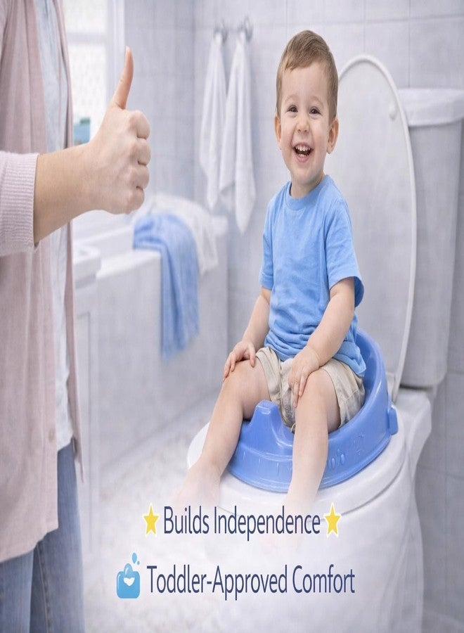 Maanit Toilet Training Potty Seat Cover Ideal for Kids, Slim and lightweight Pottey seat (Blue) - Image 2