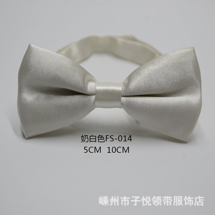 Loquat Candy Color Baby Performance Bowtie Milky White